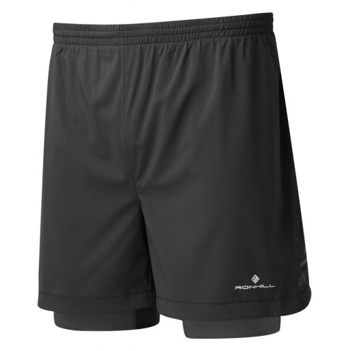 Ronhill Men's Stride Twin Running Shorts Black