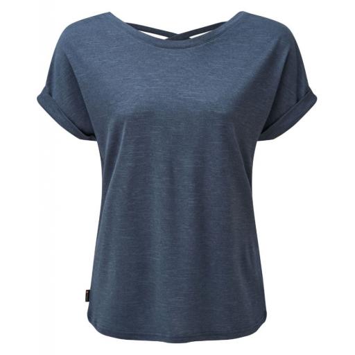 Sprayway Womens Makrana Tee Shirt Hiking & Travel Top - L Blue