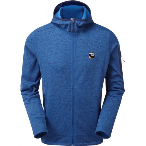 Sprayway Saul Hoody Mens Fleece Jacket with Hood - Blue