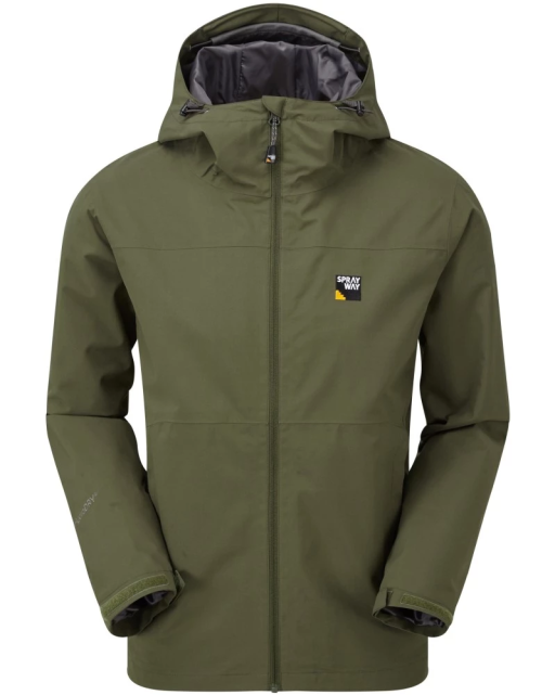 Sprayway Hergen Mens Waterproof Jacket Woodland Green Front