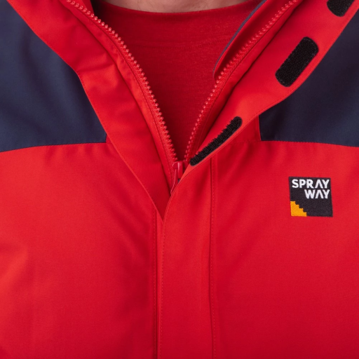 Sprayway Hain Waterproof Jacket Mens Red Zip Detail