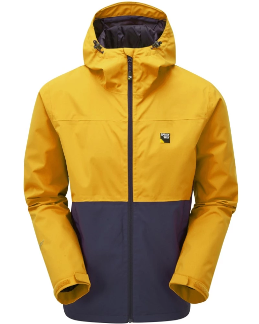 Sprayway Hergen Mens Waterproof Jacket Tugun Yellow Blazer Front