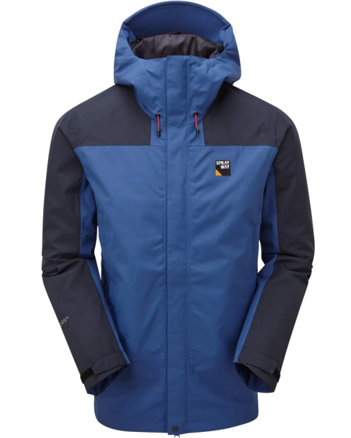 Sprayway Mens Hain Waterproof Jacket Front Yukon Blue Blazer