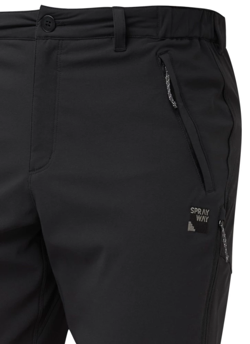 Sprayway Mens Compass Pro Pants Black Front Detail