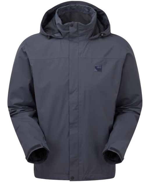 Sprayway Mezen Mens Waterproof Jacket Odyssey Grey Front.png