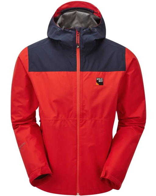 Sprayway Mens Rask Waterproof Jacket Racing Red Blazer Blue Front