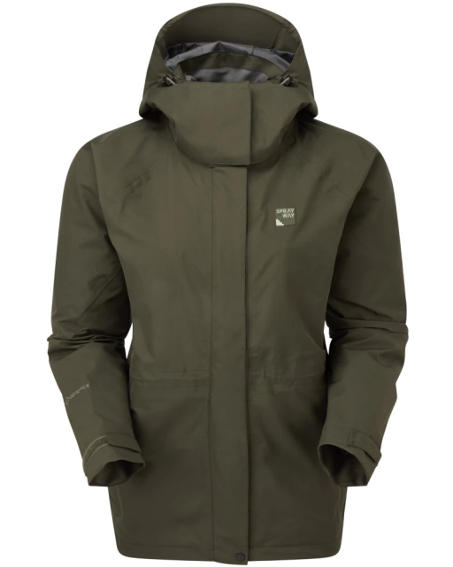 Sprayway Womens Vista Waterproof Goretex Jacket Woodland Green Front