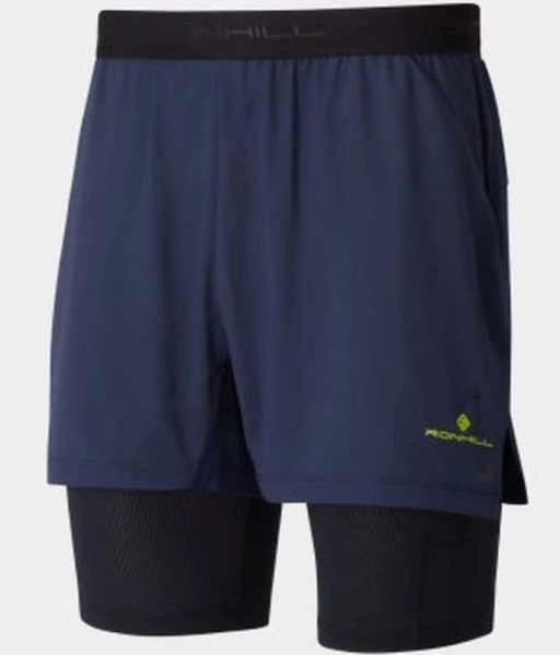 Ronhill Tech Ultra Twin Running Shorts Mens Deep Navy Black