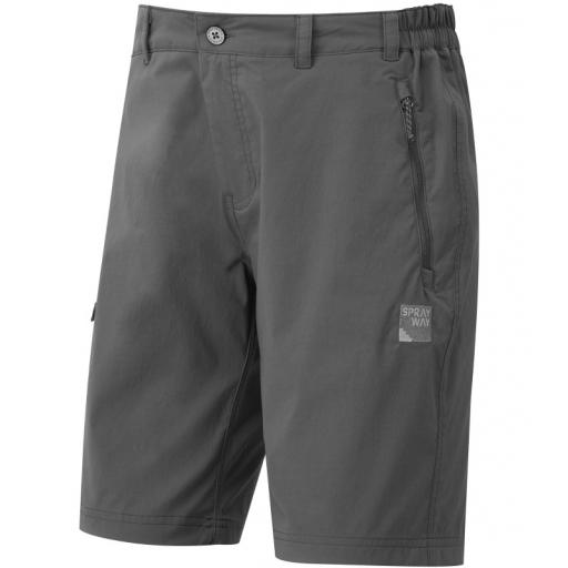 Sprayway Mens Compass Shorts, Grey Walking Shorts