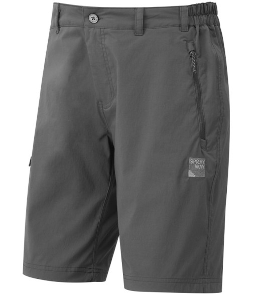 Sprayway Mens Compass Shorts Asphalt Grey Front