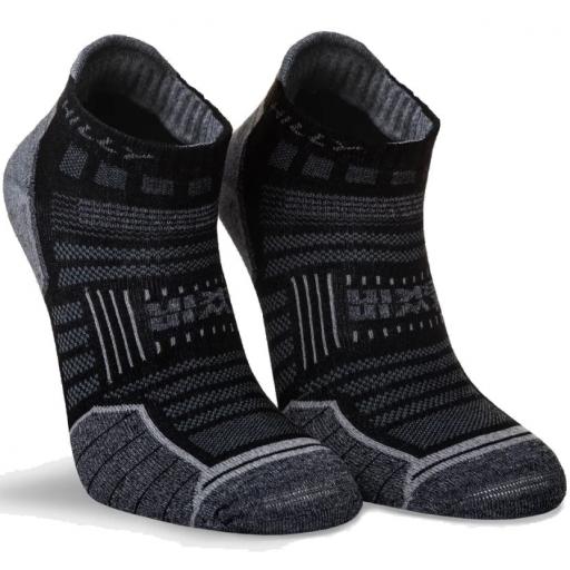 Hilly Anti Blister Socklets, Mens Invisible Socks Black.