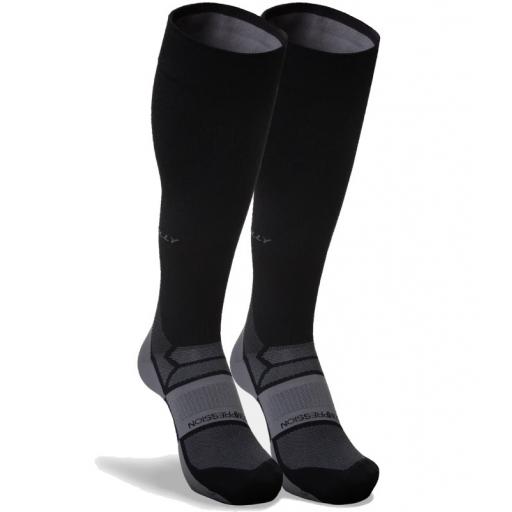 Hilly Compression Socks Black, Pulse Compression Running Socks