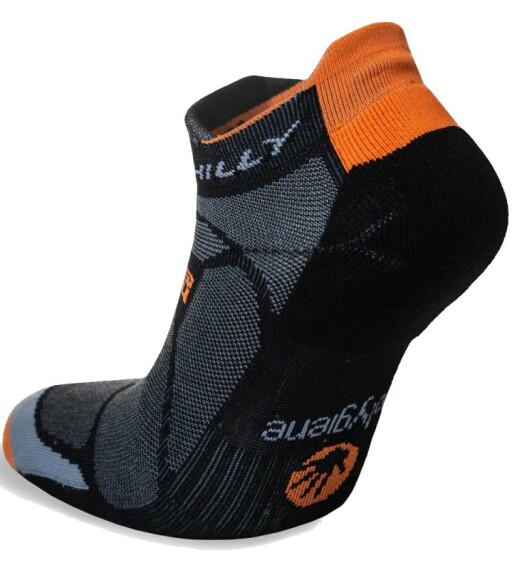 Hilly Marathon Fresh Socklet Black Orange Rear_801.jpg