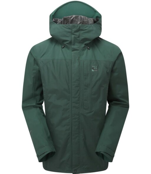 Sprayway Reaction Long Mens Jacket Dark Spruce Green Front_801.jpg